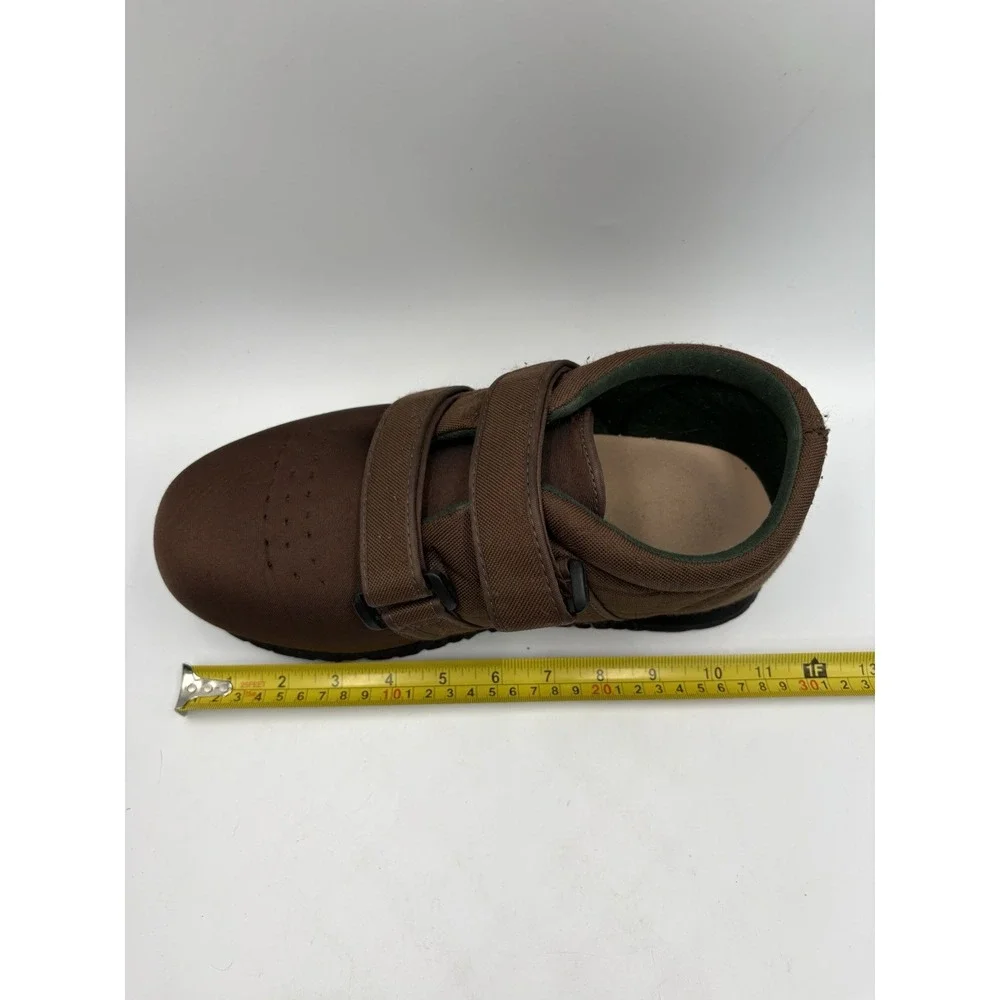 Pedors Ref Brown Canvas Hook & Loop Strap Sneaker Men's US 10 Women's US 12